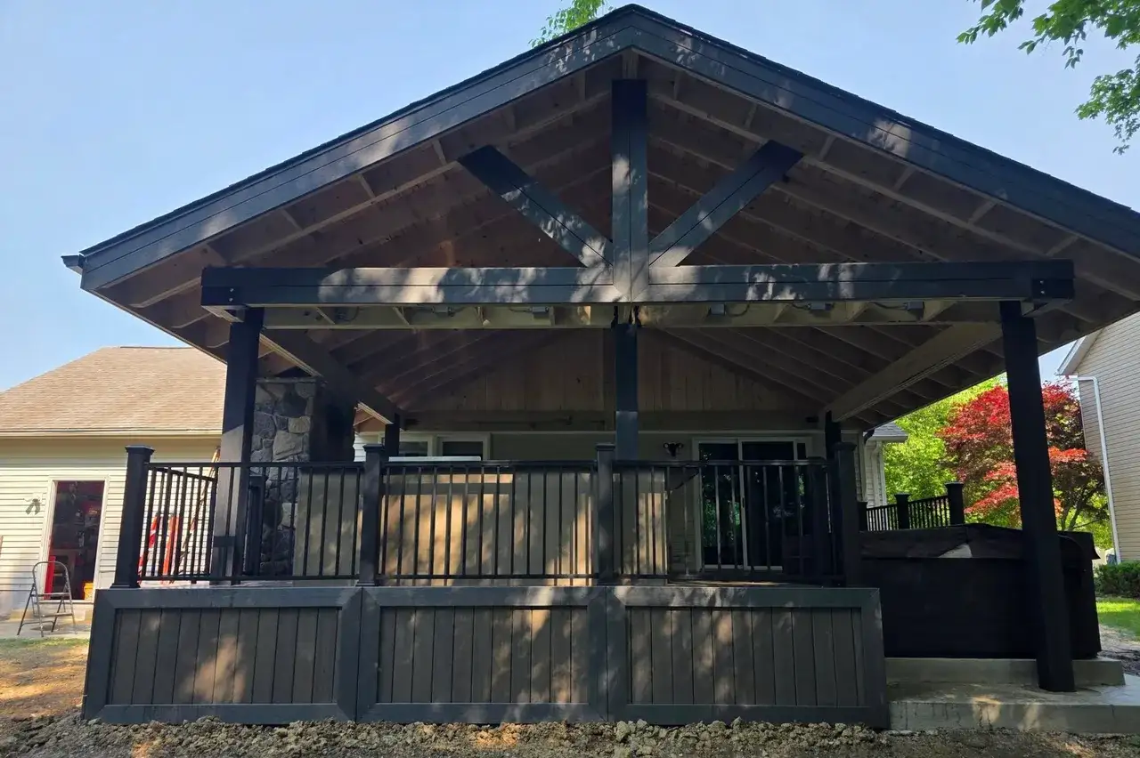 Covered pergola patio Wilmington NC – MJ Profesional Concrete