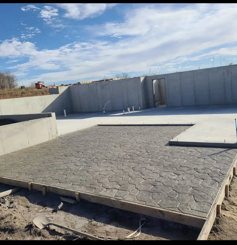 Stamped concrete patio slab Wilmington – MJ Profesional Concrete