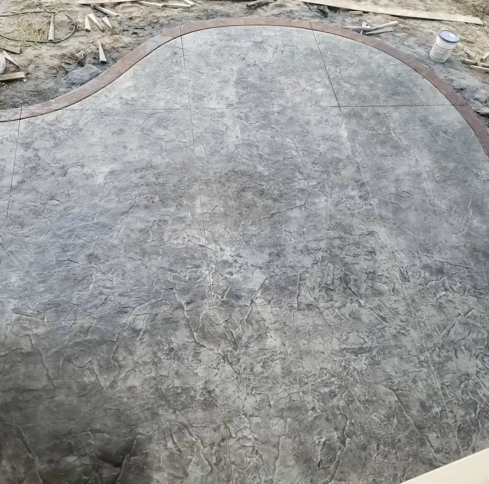 Stamped concrete texture closeup – MJ Profesional Concrete